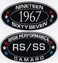 1967 RS/SS Camaro SEW/IRON On Patch Badge Embroidered Emblem Chevy Chevrolet - $10.99