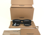 Burberry Sunglasses B4348 3001/87 Black Thick Square Frames with Black L... - $116.66