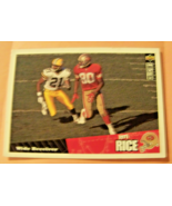 USED!! 2005 Score Football Card #95 Kevin Jones &amp; UPPER DECK JERRY RICE ... - $36.28 MXN