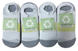 8Pairs Soft Unisex Sneaker Liner Socks One Size Fits Most Made w/Recycle... - $26.72