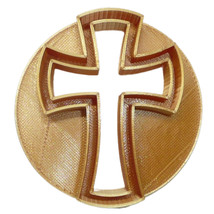 Cross Mini Concha Cookie Cutter Mexican Sweet Bread Stamp Made In USA PR4979 - £4.77 GBP