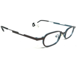 Anne et Valentin Brille Rahmen B07 TEMPA Glänzend Braune Blau Oval 43-21... - £187.13 GBP