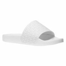 Michael Kors Men Slide Sandals Jake Slide Size US 8 Bright White Fine Mold - £64.61 GBP