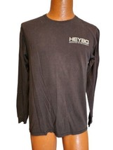 Heybo Shirt Mens Size Medium Hunting Ducks Black Long Sleeve - £11.74 GBP