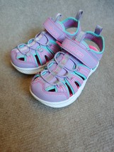Skechers C Flex Sandal Shoe 2.0 Playful Trek Toddler Girl Sz 11 Purple Blue Pink - £18.88 GBP