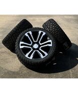Black &amp; Machine 22" Denali Split Wheels Blackhawk RT Tires GMC Sierra Yukon - $2,167.11