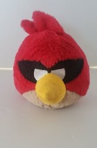 2011 Commonwealth Angry Birds Red 5&quot; Round Plush Terence - £6.34 GBP
