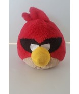 2011 Commonwealth Angry Birds Red 5&quot; Round Plush Terence - £6.22 GBP