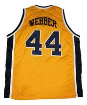 Chris Webber Detroit Country Day Basketball Jersey Sewn Yellow Any Size image 5