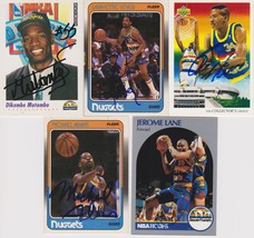 Denver Nuggets Signed Autographed Lot of (5) Trading Cards - Mutombo, Le... - $25.00