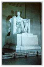 Lincoln Statue Memorial in Washington DC District of Columbia Postcard Unposted - £3.88 GBP