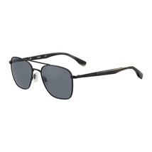 Hugo HG 0330/S 0003 IR Matte Black/Grey 55-19-145 Sunglasses New Authentic - $78.64