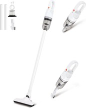 Handheld Vacuum Cleaner, 2-In-1 Lightweight Stick, White Cordless Plugless - $54.99