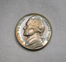 1940 4 Steps Jefferson Nickel CH UNC Coin w/ Awesome Toning AL201 - $58.41