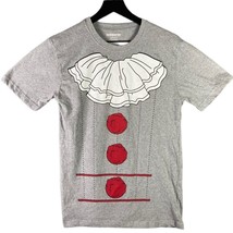 Clown T-Shirt Mens Size Medium Halloween Costume Gray Short Sleeve Graph... - £4.27 GBP