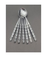 Set 7 Oneida Northland Stainless Floral Houston Iced Teaspoon Japan Disc... - $761.39 MXN
