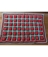 Vitg Crochet 3D Pretty Rose Granny Square Baby Lap Afghan Throw Blanket ... - £19.65 GBP
