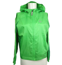 Sierra Designs Hooded Rain Jacket Shell Packable green kids Size M - $15.00