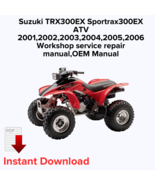 Suzuki TRX300EX Sportrax300EX ATV 2001,2002,2003,2004,2005,2006 Workshop... - $27.36 CAD