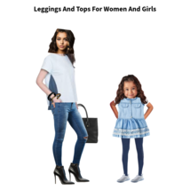 Women&#39;s New Organic Cotton Size Small Blue Leggings With Grey Stripe by Satva - £30.37 GBP