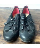 Ecco Size 40 Women&#39;s Black Canvas and Leather Athletic Shoes - $41.58