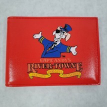 Capt Andys River Towne Pizza Time Theater Wallet Baltimore Arcade 1980s Red!! - £20.76 GBP