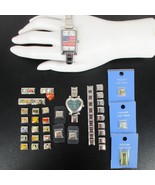 Italian Charm Lot - Over 25 Assorted  Charms, 2 Watches. Religious &amp; Car... - $54.13 CAD