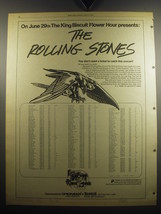 1975 The King Biscuit Flower Hour Advertisement - The Rolling Stones - £14.44 GBP