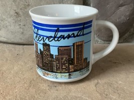 Vintage Mug Cleveland City Skyline Terminal Tower Public Square Excellent - £13.99 GBP