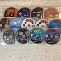 Ps2 Game Lot of 12 1 PS1 Disc Only Bundle Black LOTR Deathtrap and More - $27.62