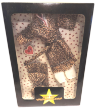 Danbury Mint Betty Boop Wardrobe Relaxes In Style Outfit Set New Leopard Robe - £23.64 GBP