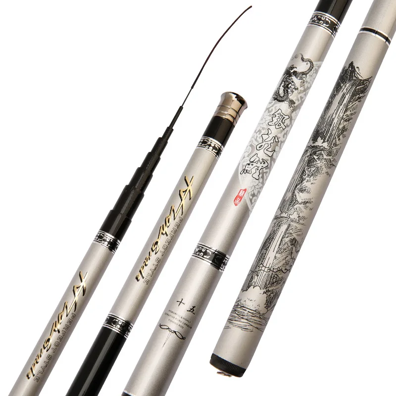 Sporting Goture Stream Fishing Rod 2.7m-7.2m Carbon Fiber Telescopic Fishing Rod - £35.97 GBP