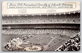 Yankee Stadium &amp; Polo Grounds Assembly Of Jehovahs Witnesses 1958 Postcard W24 - £15.77 GBP