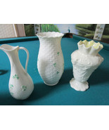 Belleek Ireland Ceramic Vases Price For Each - $129.93 CAD