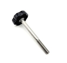 5/16&quot; x 3 1/2&quot; Thumb Screw Bolts Black Fluted Clamping Knob Stainless Steel - £10.14 GBP+