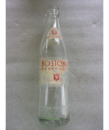 VINTAGE BOSTONIA BEVERAGES NATICK MASS. CLEAR GLASS SODA  BOTTLE - $24.75