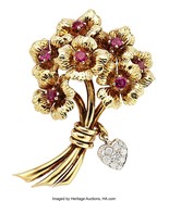 Authenticity Guarantee

Tiffany &amp; Co. 18k Two-Tone Gold Bouquet Brooch w... - $102,922.61 MXN