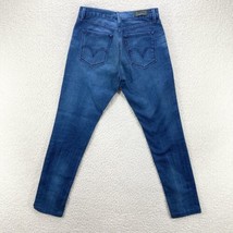 Levis Skinny Jean Womens 29 Midrise Dark Blue Stretch Denim Pants 29x29 - £12.47 GBP