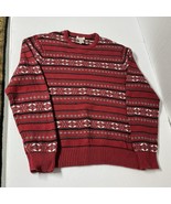 Dockers Crewneck Sweater Red Black And White Mens Size XL Great Condition - $329.16 MXN