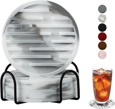 Drink Coasters, Silicone Coasters Set Of 6, Amoowis Drink, Easy To Clean. - $23.92