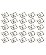 Lot of 25 Conway Buckles 1&quot; Nickel Horse Saddle Headstall Reins Tack 403... - $29.69