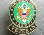 ARMY VETERAN USA CREST LAPEL PIN BADGE 1.1 INCHES US - £4.58 GBP