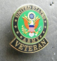 Army Veteran Usa Crest Lapel Pin Badge 1.1 Inches Us - £4.58 GBP