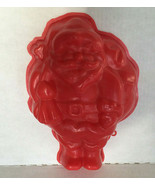 Vintage Santa Claus jello mold red plastic gelatin mold holiday jello di... - $19.75