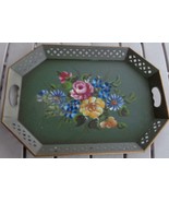 Nashco Tole Painted Decorative Tray - BEAUTIFUL TRAY - VERY OLD - MULTI-... - £51.27 GBP