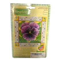 Simplicity By Janlynn Counted Cross Stitch Kit Pansy 140-252 Multicolor New - £16.37 GBP