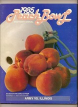 1985 Peach Bowl Game Program Army Illinois - £50.42 GBP