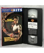 Every Which Way But Loose VHS 1978, 1997 Release Clint Eastwood, play tested - $8.81