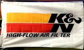 KN Filters Flag K&amp;N High-Flow Air Filters White 3X5 Ft Polyester Banner USA 90x1 - £13.39 GBP