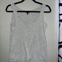 Talbots gray tank top with silver detail size small - £6.89 GBP